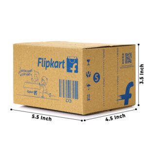 Flipkart Branded Corrugated Box-D3(5.5x4.5x3.5 Inch)